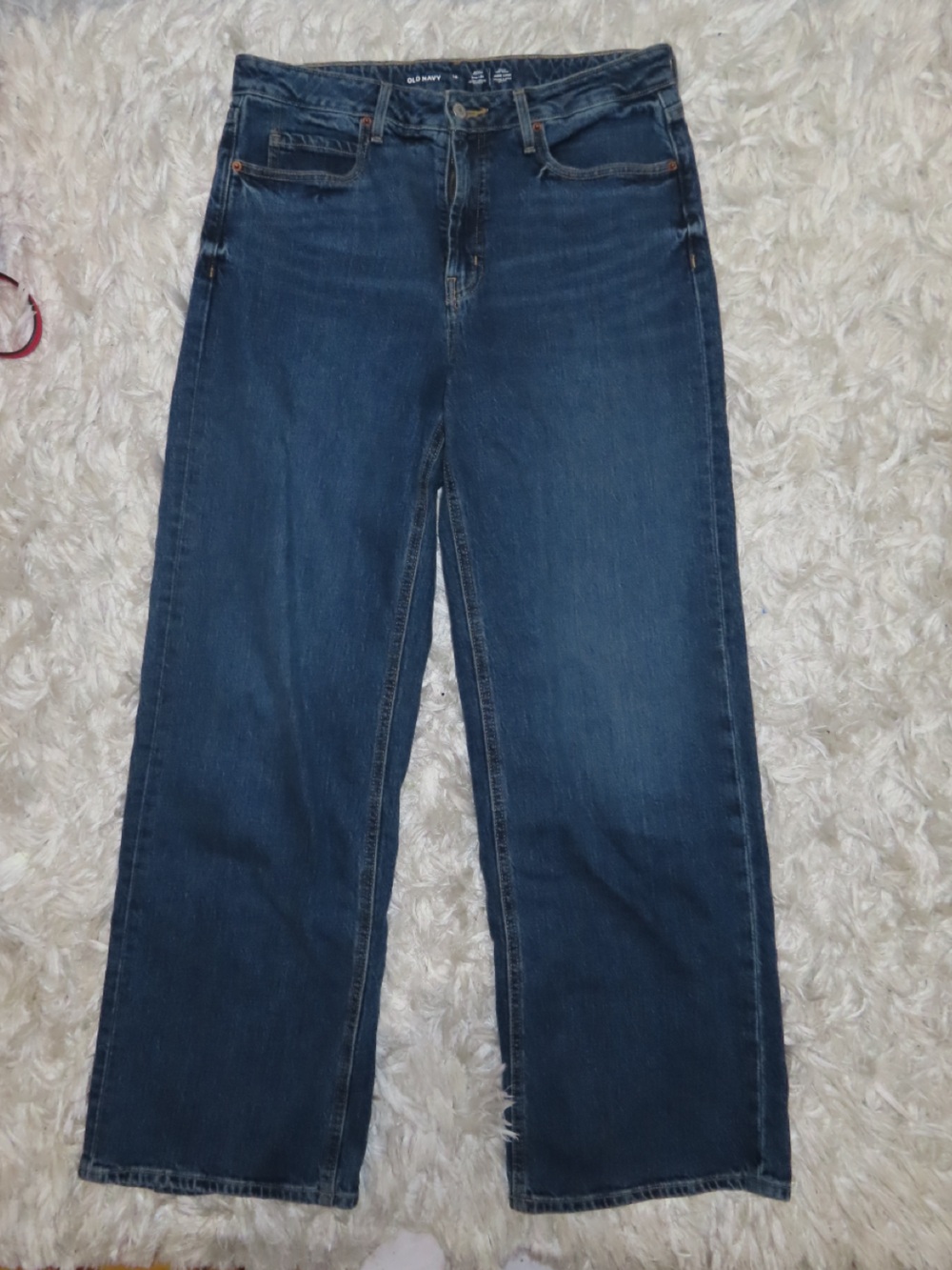 Old Navy Dark Blue Straight-Leg Jeans